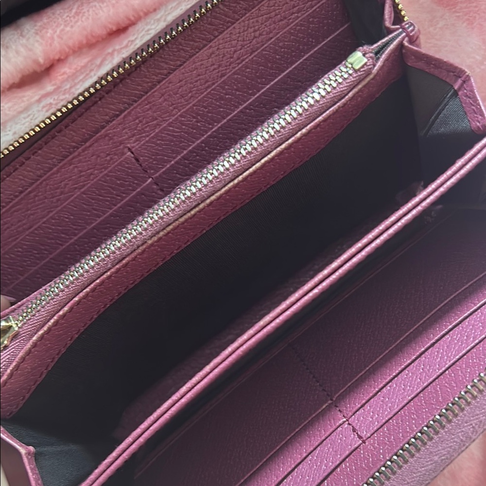 Gucci Monogram Long Wallet in Canvas with Purple Leather Edge coating - Picture 5 of 11